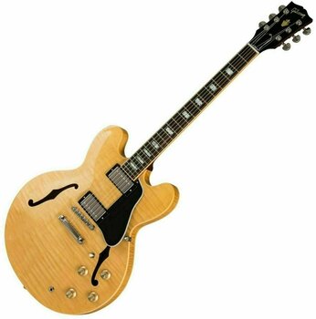 Halvakustisk gitarr Gibson ES-335 Figured Dark Natural - 1