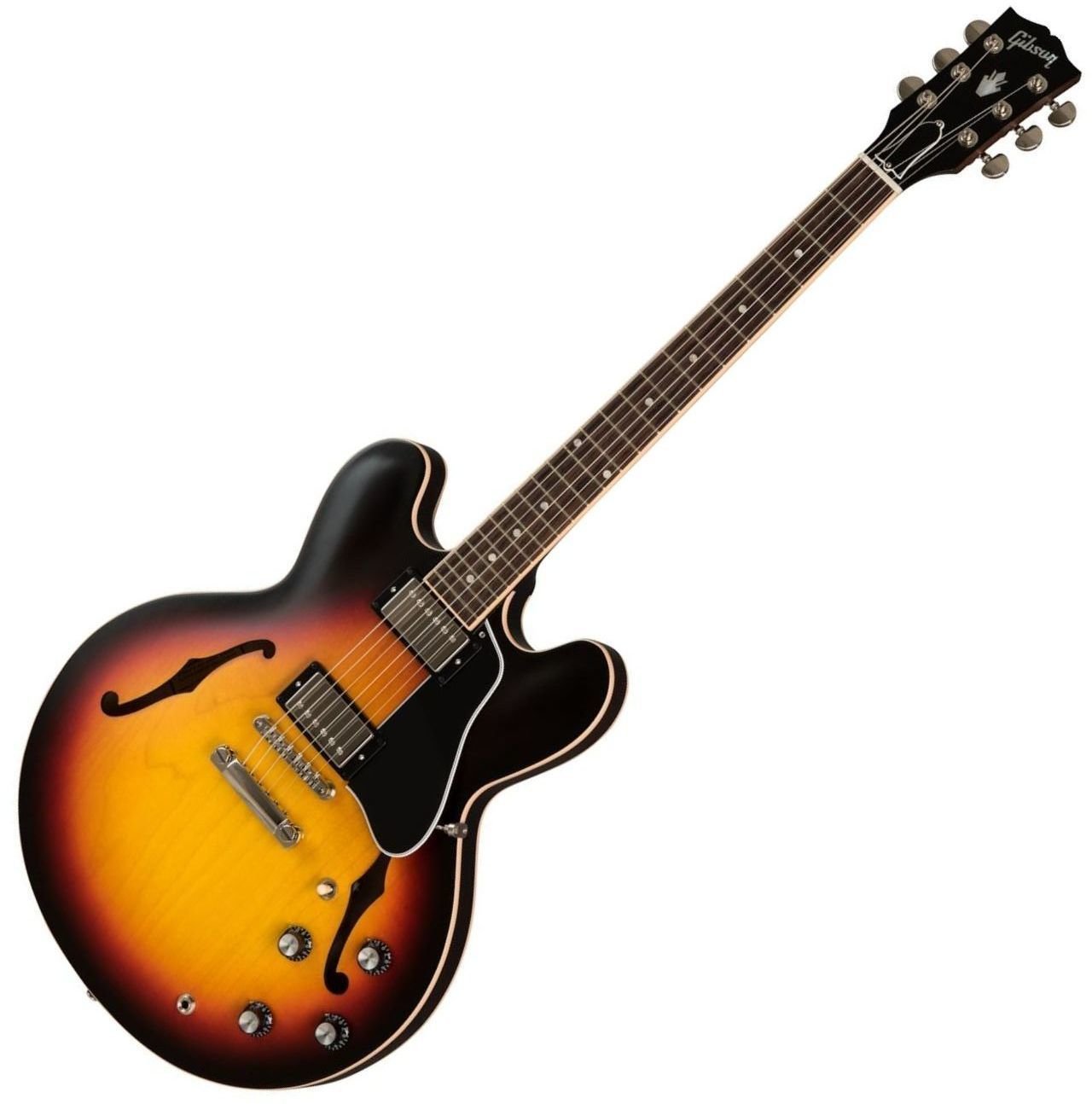 Halvakustisk gitarr Gibson ES-335 Satin Sunset Burst