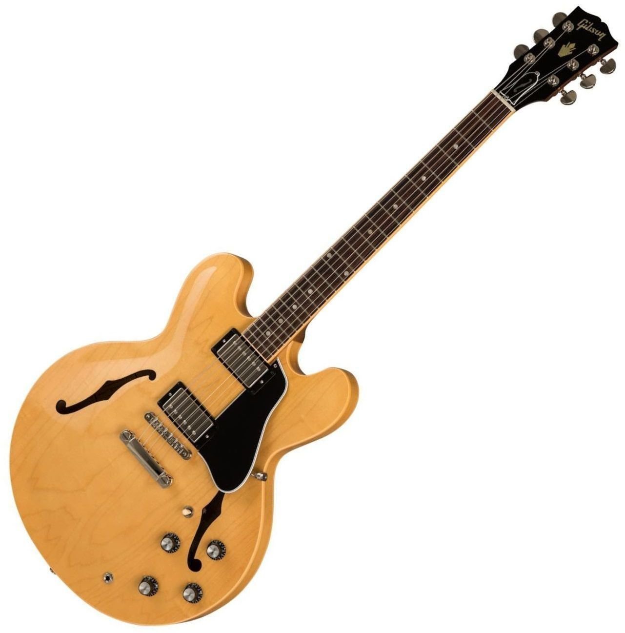 Halvakustisk guitar Gibson ES-335 Dot Dark Natural