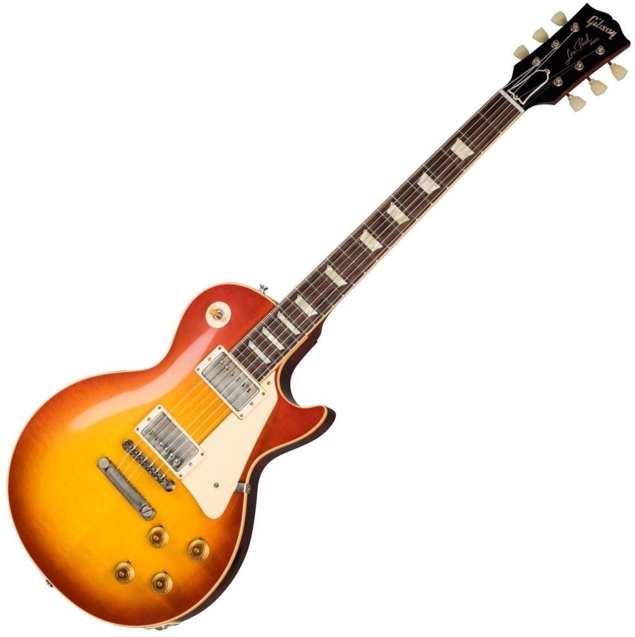 Guitare électrique Gibson 1958 Les Paul Standard Reissue VOS Washed Cherry Sunburst