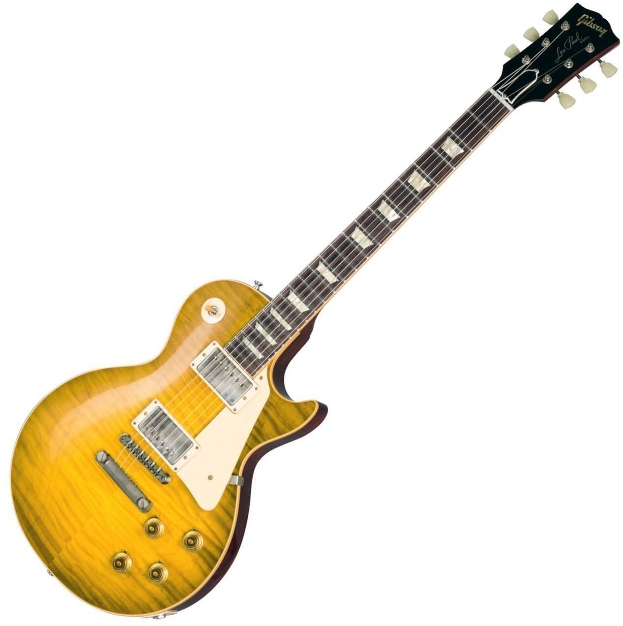Electric guitar Gibson 60th Anniversary 59 Les Paul Standard VOS Green Lemon Fade
