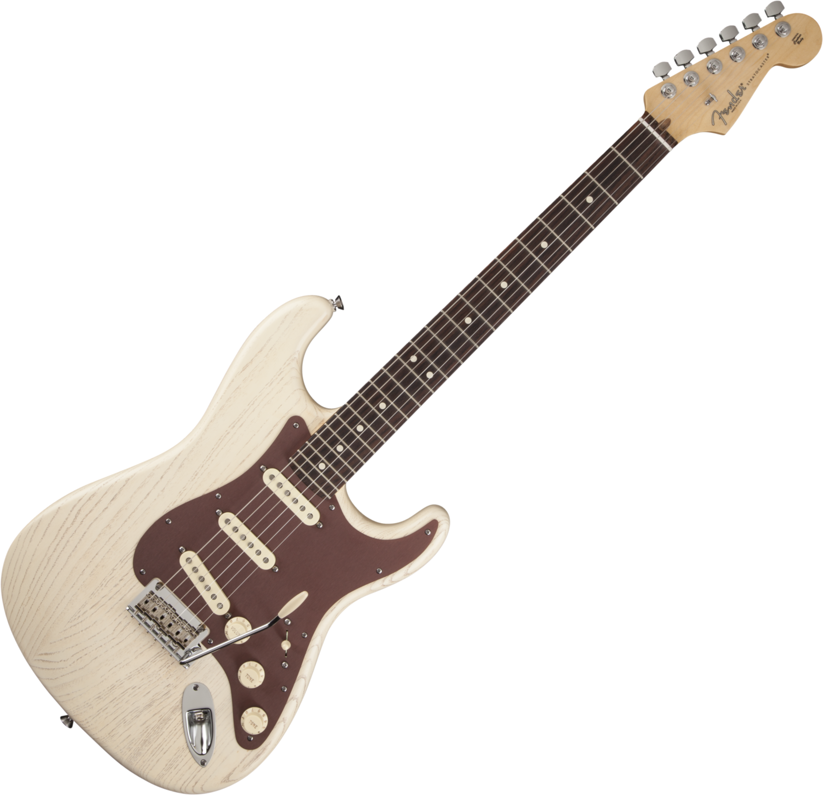 Elektrische gitaar Fender FSR American Stratocaster Rustic Ash OW