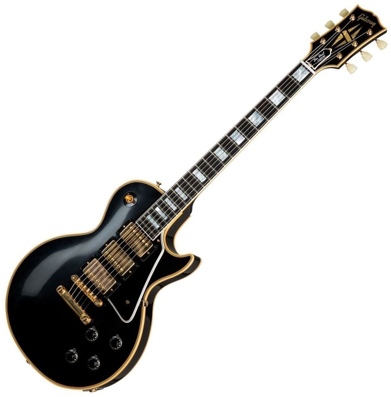 Guitare électrique Gibson 1957 Les Paul Custom Reissue 3-Pickup VOS Ebony