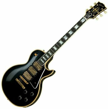 Electric guitar Gibson 1957 Les Paul Custom Reissue 3-Pickup VOS Ebony - 1