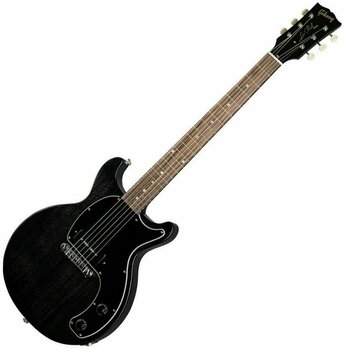 Elektrische gitaar Gibson Les Paul Junior Tribute DC Worn Ebony - 1