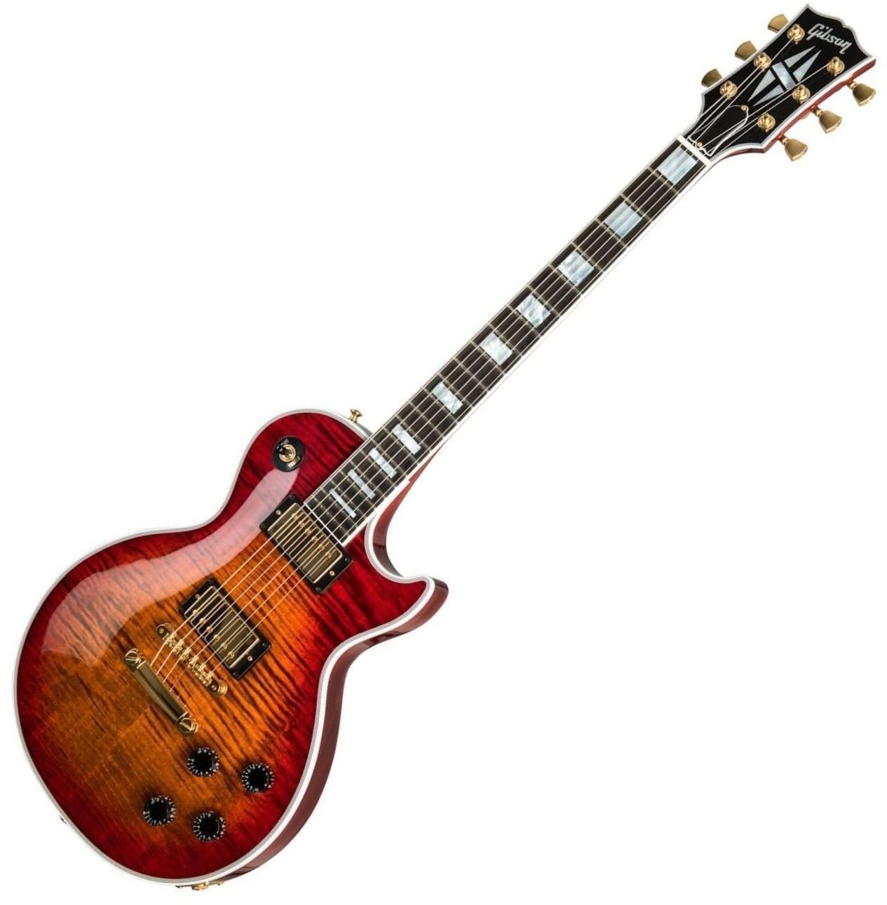 Gitara elektryczna Gibson LP Axcess Custom Figured Top Ebony FB Gloss Bengal Burst