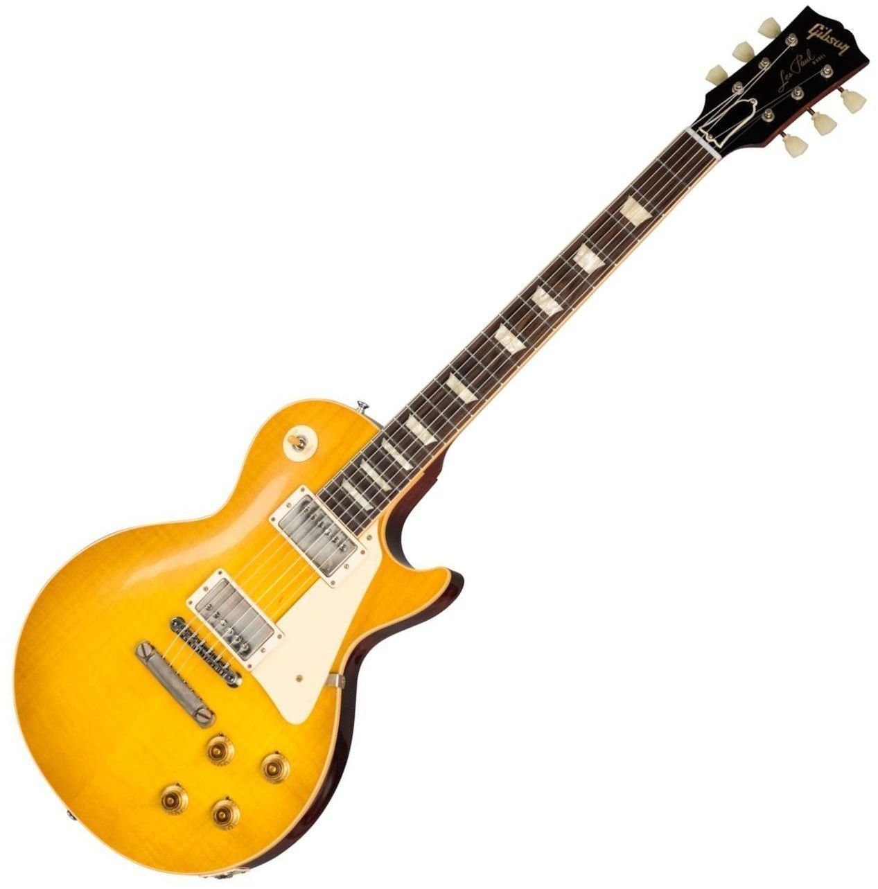 Guitare électrique Gibson 1958 Les Paul Standard Reissue VOS Lemon Burst