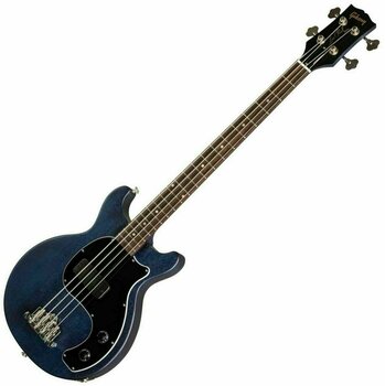 E-Bass Gibson Les Paul Junior Tribute DC Blue Stain - 1