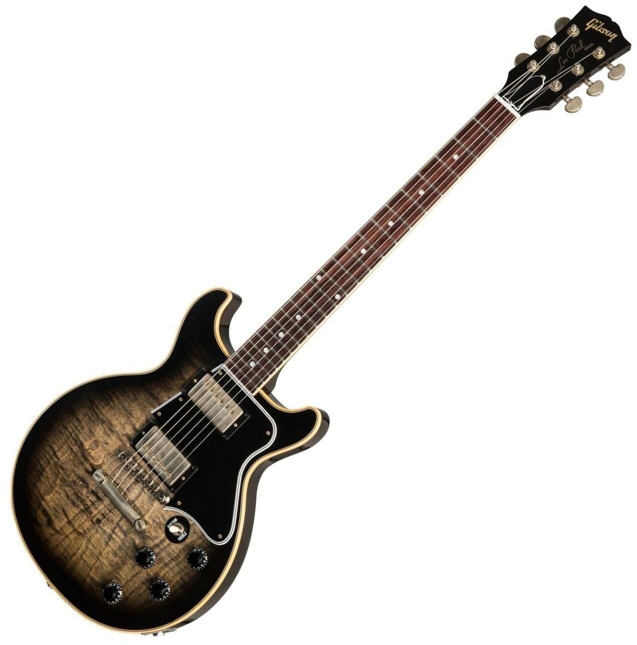 Guitare électrique Gibson Les Paul Special DC Figured Maple Top VOS Cobra Burst
