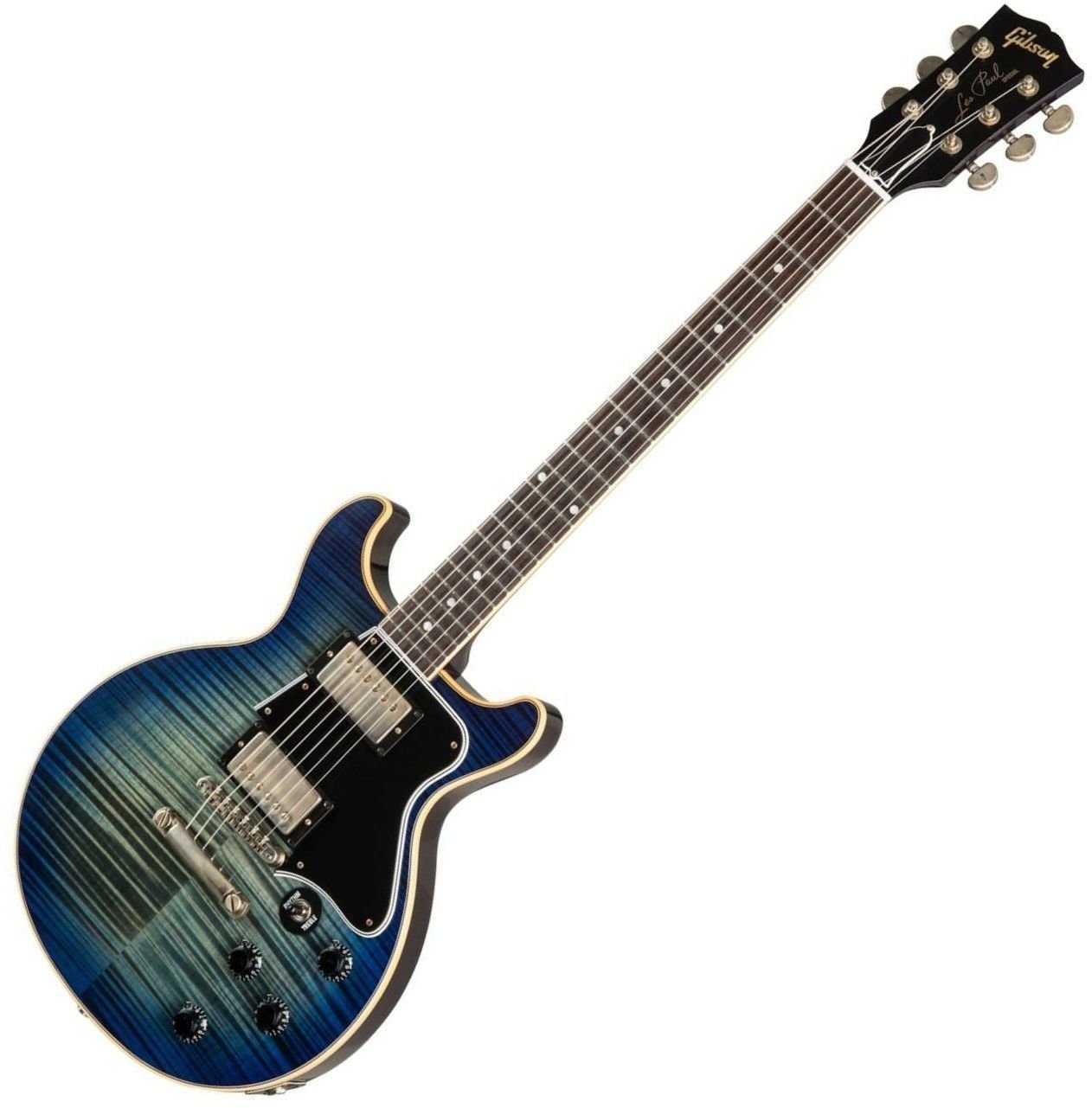 Electric guitar Gibson Les Paul Special DC Figured Maple Top VOS Blue Burst