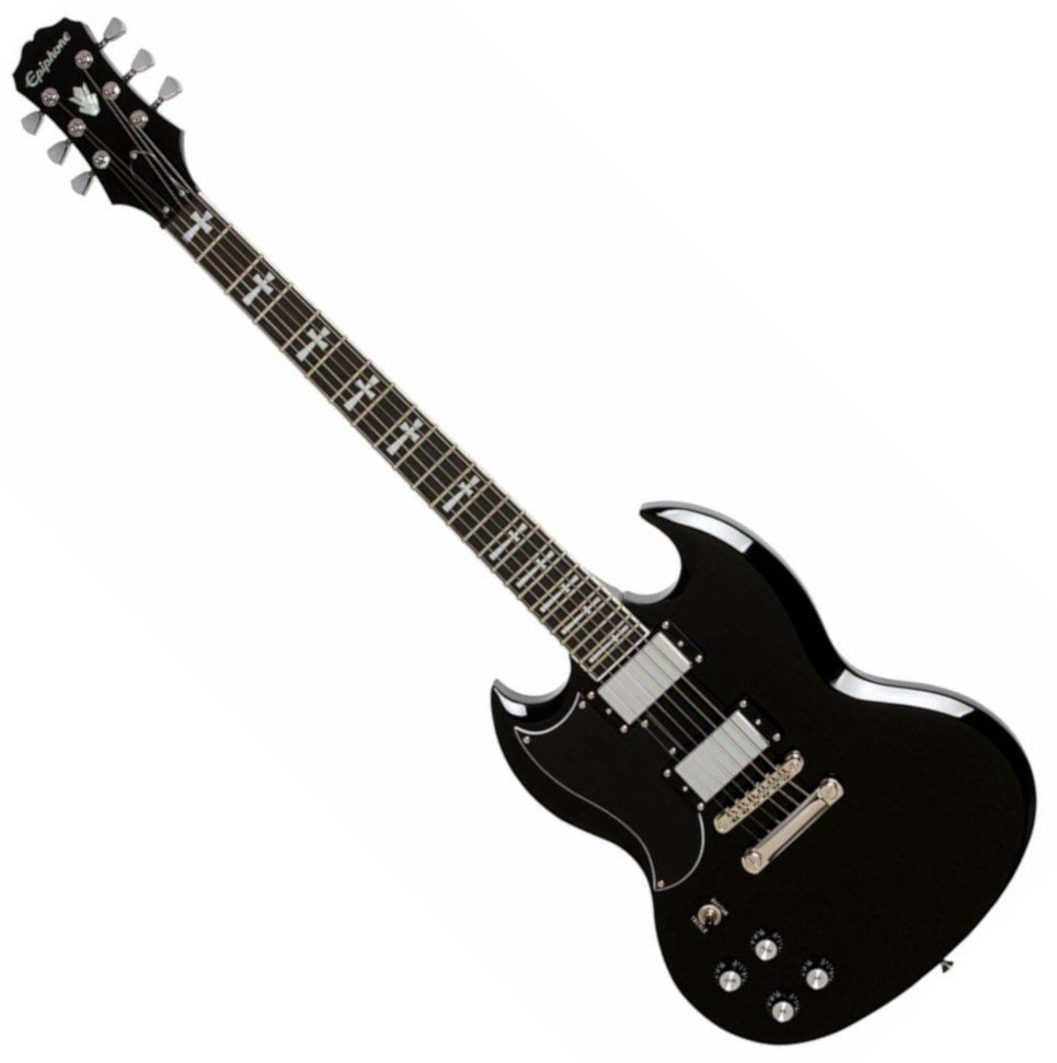 Elektromos gitár Epiphone Tony Iommi SG Custom LH Ebony