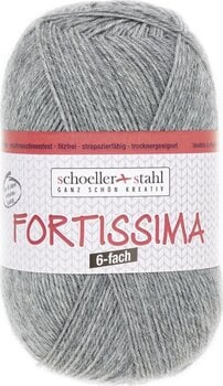 Pređa za pletenje Schoeller + Stahl Fortisima 6-fach 90006-6056 Light Grey Mottled Pređa za pletenje - 1
