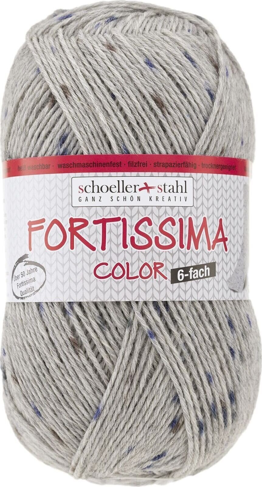 Pređa za pletenje Schoeller + Stahl Fortissima Color 6-fach 90007-156 Light Grey Pređa za pletenje