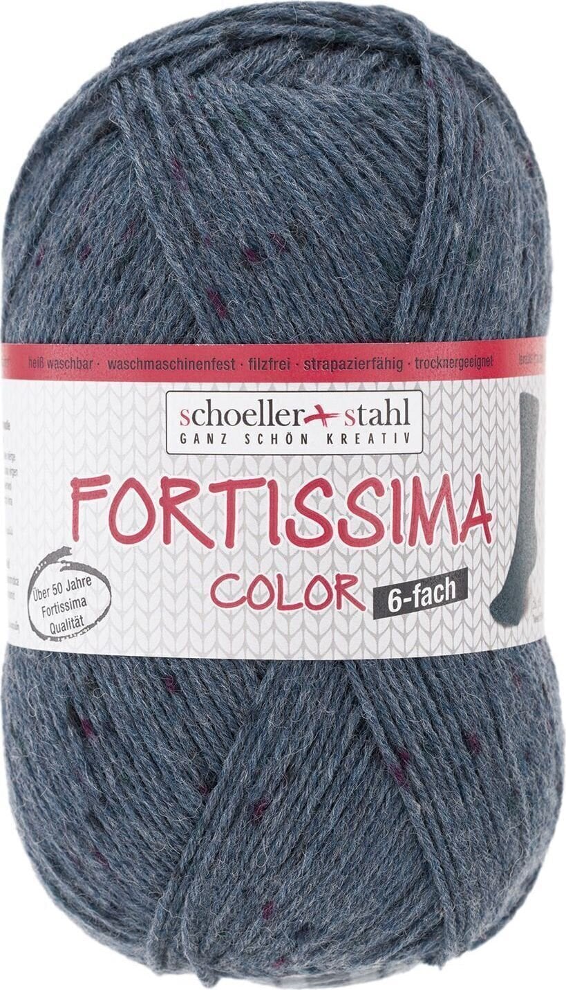 Pređa za pletenje Schoeller + Stahl Fortissima Color 6-fach 90007-158 Denim Pređa za pletenje