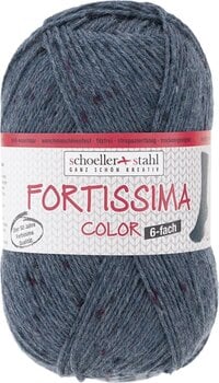 Pređa za pletenje Schoeller + Stahl Fortissima Color 6-fach 90007-158 Denim Pređa za pletenje - 1