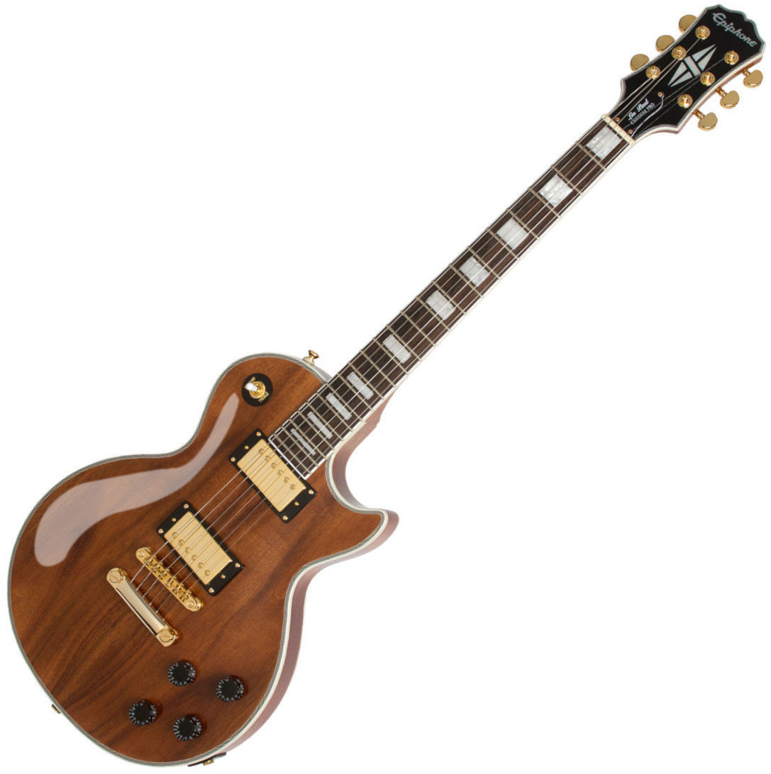 E-Gitarre Epiphone Les Paul Custom Pro Koa Natural