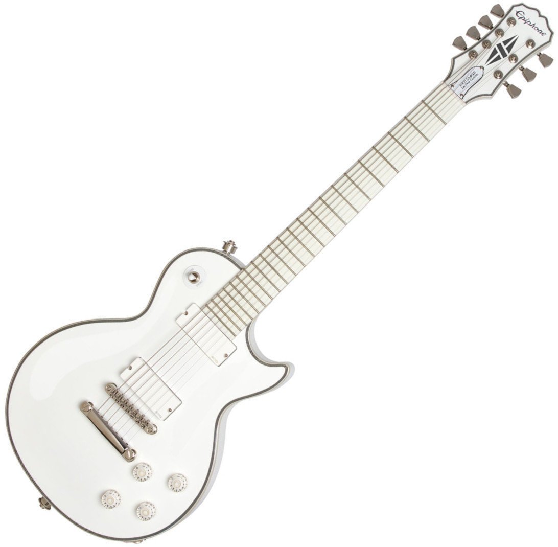 Elektromos gitár Epiphone Matt Heafy SnØfall Les Paul Custom 7 Outfit Alpine White