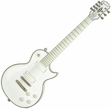 7-string Electric Guitar Epiphone Matt Heafy SnØfall Les Paul Custom 7 Outfit Alpine White - 1