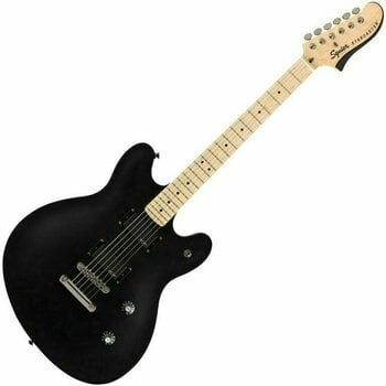 Semi-akoestische gitaar Fender Squier Contemporary Active Starcaster MN Flat Black - 1