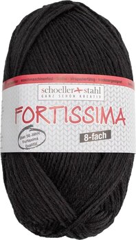 Stickgarn Schoeller + Stahl Fortissima Uni 8-fach 90009-8002 Black Stickgarn - 1