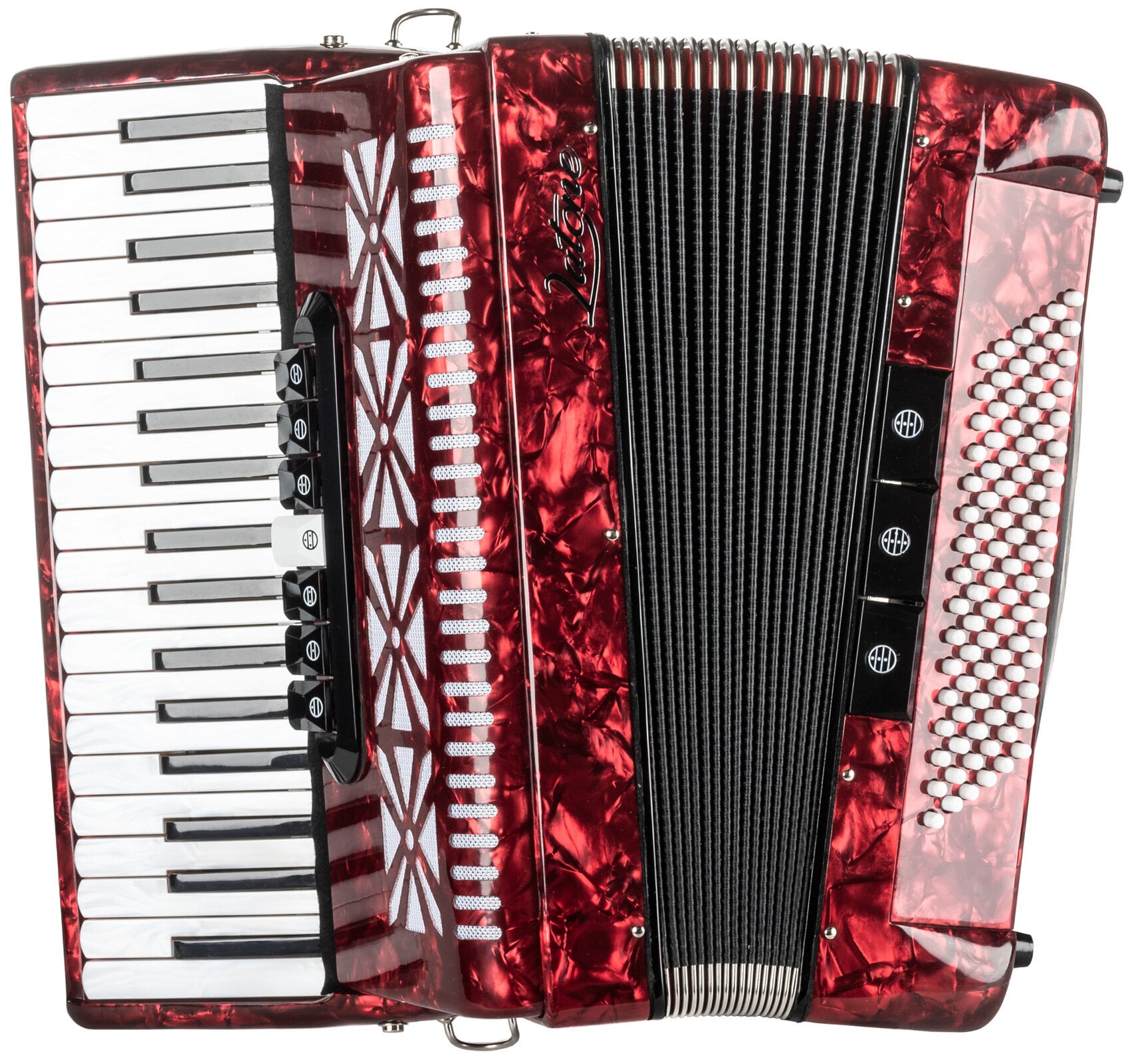 Acordeón de piano Latone MasterChord 37K 96RD Acordeón de piano Red