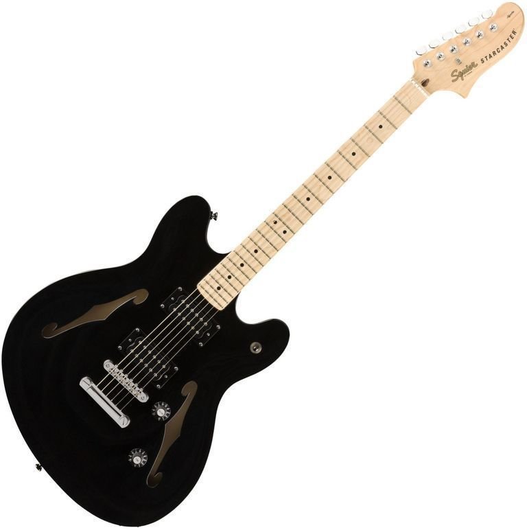 Halbresonanz-Gitarre Fender Squier Affinity Series Starcaster MN Schwarz