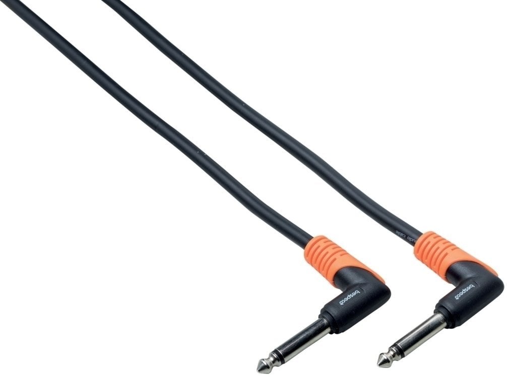 Kabel rozgałęziacz, Patch kabel Bespeco SLPP050 Czarny 50 cm Kątowy - Kątowy