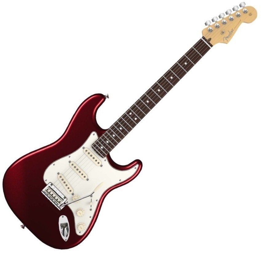 Elektrische gitaar Fender American Standard Stratocaster, RW, Bordeaux Metallic