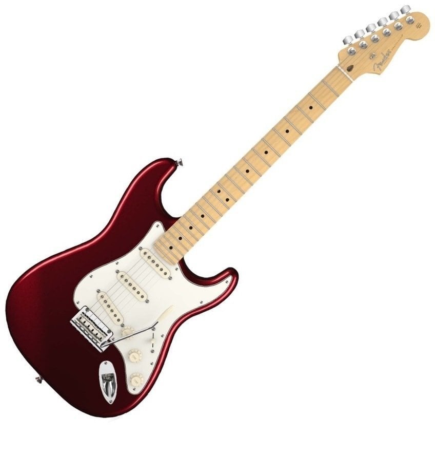Elektrische gitaar Fender American Standard Stratocaster, Maple, Bordeaux Metallic