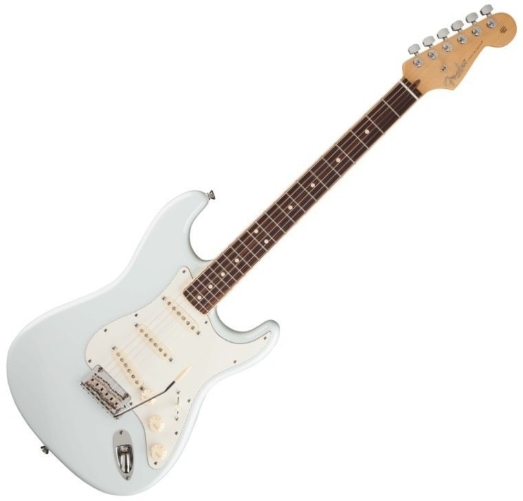 Elektrische gitaar Fender Limited Edition American Standard Stratocaster Channel Bound, RW, Sonic Blue