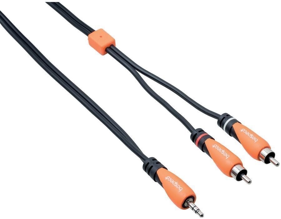 Готов аудио кабел Bespeco SLYMSR180 1,8 m Готов аудио кабел
