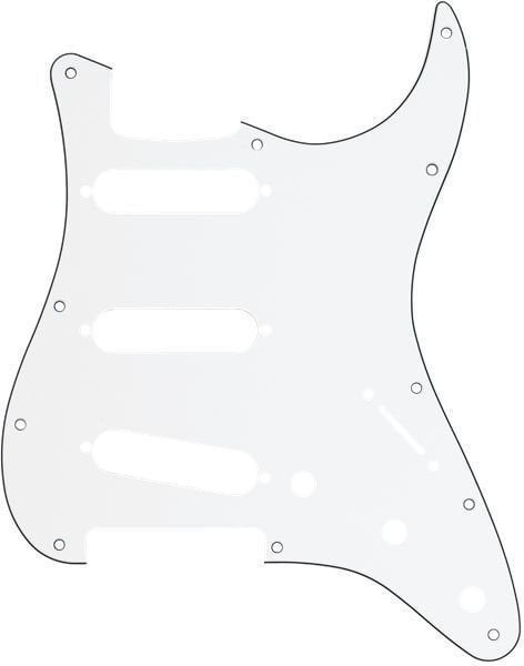 Reserveonderdeel voor gitaar Fender Stratocaster W/B/W 3-Ply