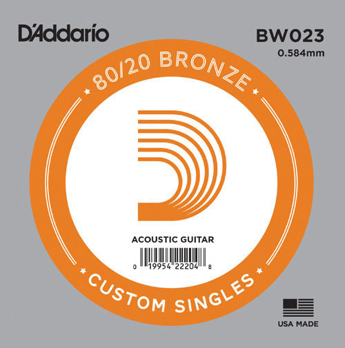 Единична струна за китара D'Addario BW023 Единична струна за китара