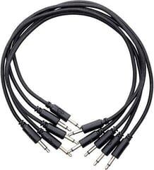 Cablu patch Erica Synths Braided eurorack patch cable 20cm (5pcs, black) 0,2 m Drept - Drept Cablu patch