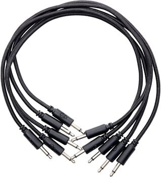 Cablu patch Erica Synths Braided eurorack patch cable 20cm (5pcs, black) 0,2 m Drept - Drept Cablu patch - 1