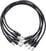 Cablu patch Erica Synths Braided eurorack patch cable 20cm (5pcs, black) 0,2 m Drept - Drept Cablu patch