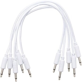 Cablu patch Erica Synths Braided eurorack patch cable 20cm (5pcs, white) 0,2 m Drept - Drept Cablu patch - 1
