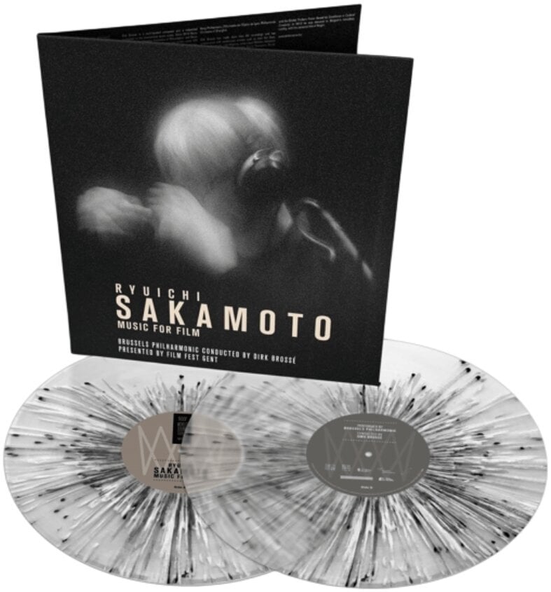 Disc de vinil Ryuichi Sakamoto - Music For Films (Limited Edition) (Clear w/Black & White Splatter Coloured) (2 LP)