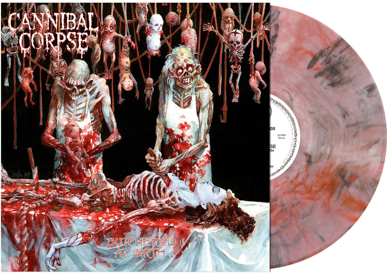 Disco de vinil Cannibal Corpse - Butchered At Birth (Red/Black Smoke Coloured) (LP)