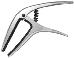 Capodaster voor gitaar met metalen snaren Ernie Ball Axis Capo Silver Capodaster voor gitaar met metalen snaren