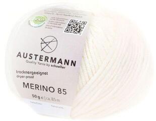 Pređa za pletenje Austermann Merino 85 97614-01 White Pređa za pletenje