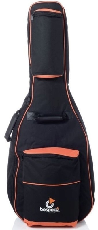 Gigbag for classical guitar Bespeco BAG400CG Gigbag for classical guitar Black-Orange
