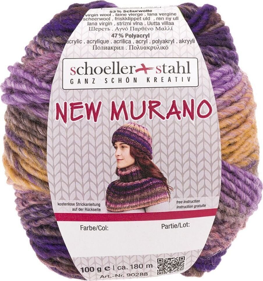 Pređa za pletenje Schoeller + Stahl New Murano 90288-12 Viola Pređa za pletenje
