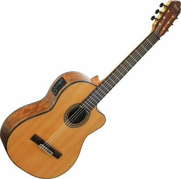 Klassisk gitarr med förförstärkare Valencia VC564CE 4/4 Natural - 1