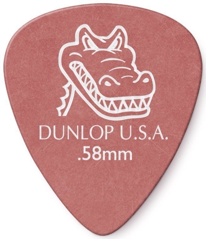 Palheta Dunlop 417R 0.58 Gator Grip Standard Palheta