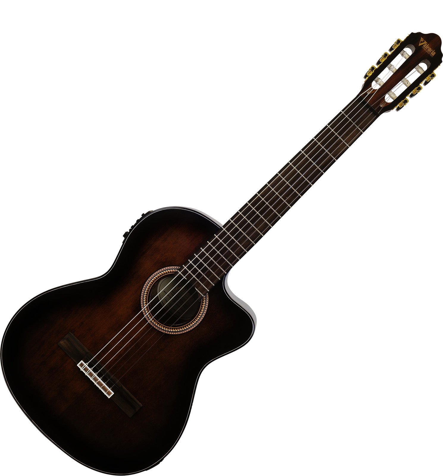 Klasická gitara s elektronikou Valencia VC564CE 4/4 Brown Sunburst