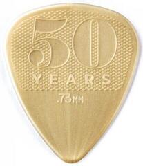 Dunlop 442R73 50th Anniversary Gold Nylon Pick, 0.73