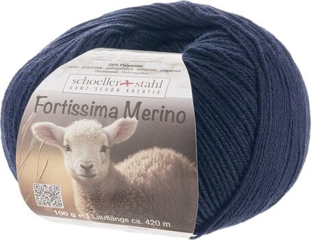 Fire de tricotat Schoeller + Stahl Fortissima Merino 93042-04 Night Blue Fire de tricotat - 1