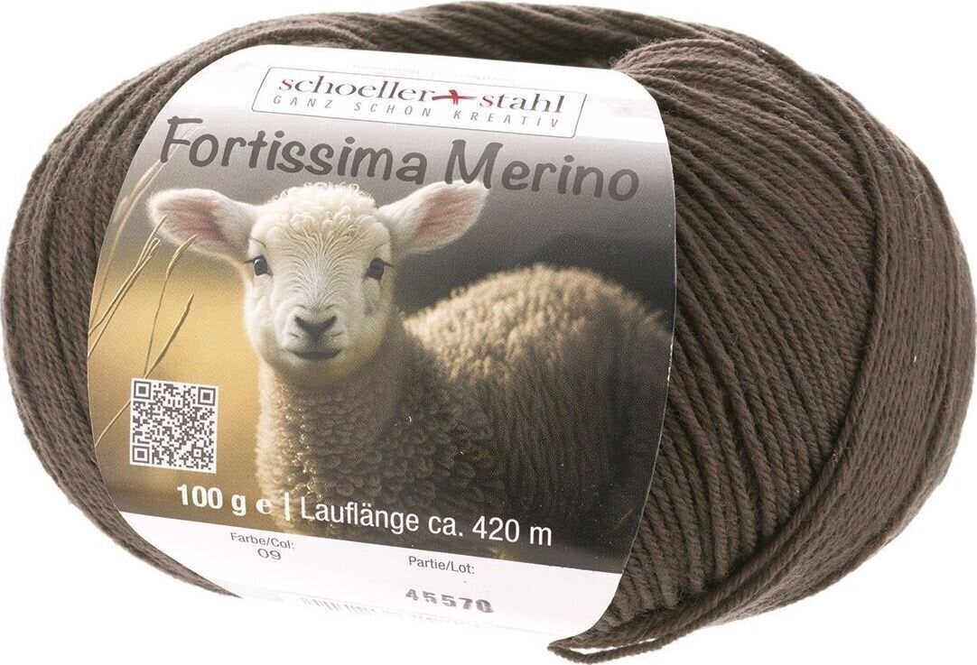 Pređa za pletenje Schoeller + Stahl Fortissima Merino 93042-09 Mocha Pređa za pletenje
