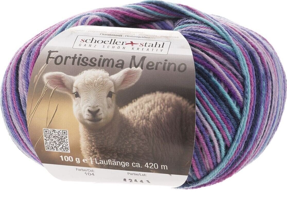 Pređa za pletenje Schoeller + Stahl Fortissima Merino 93042-104 Berry Pređa za pletenje